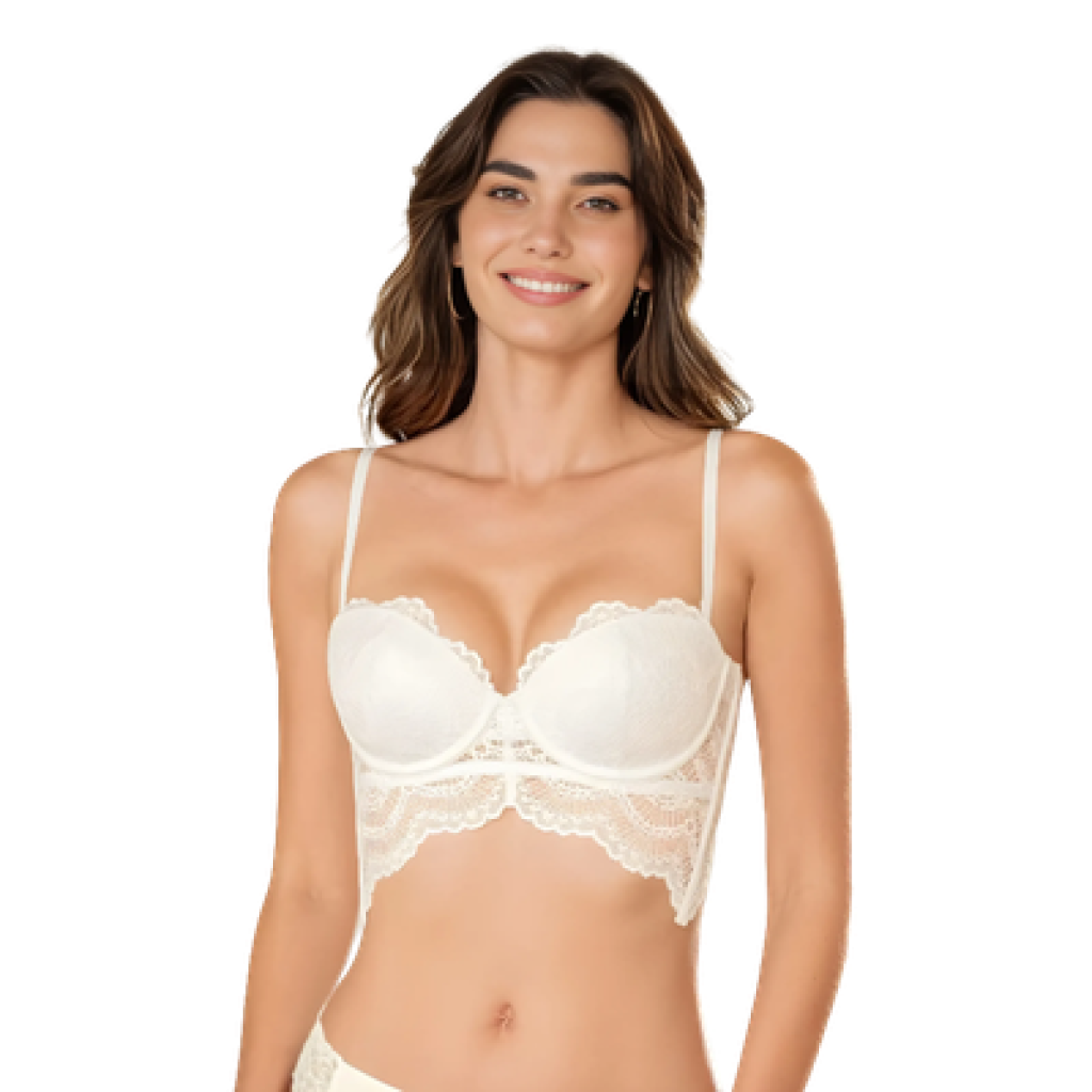 Brasier Strapless Blanco - Leonisa